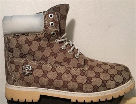 gucci timberlands boots model|custom gucci timberland boots.